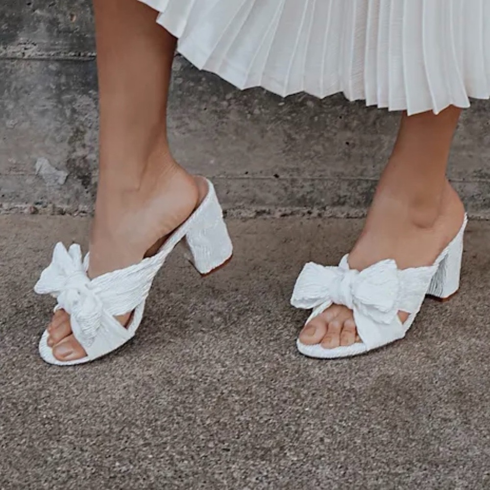 Lulu's - Dorothea White/Ivory Knotted High Heel Sandals size 8